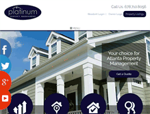 Tablet Screenshot of platinumrentalproperty.com